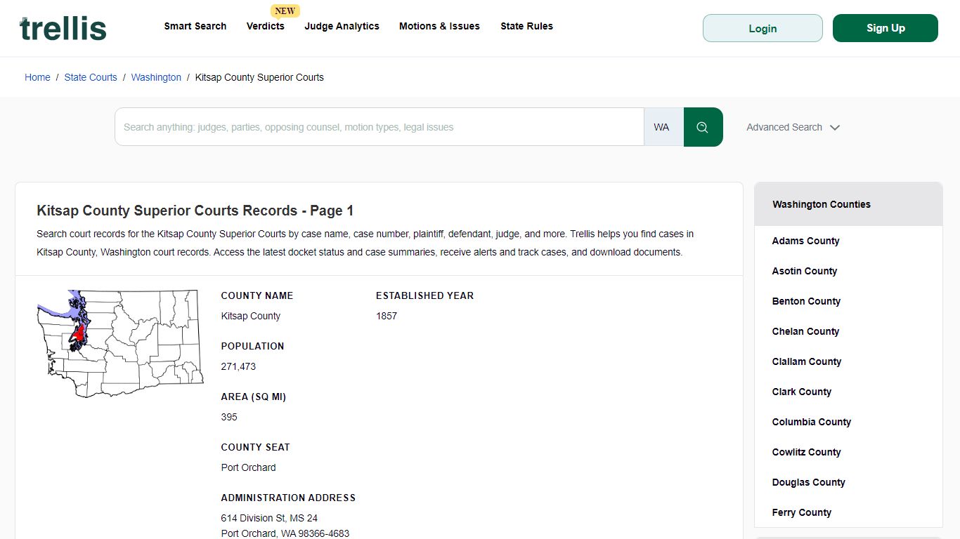 Kitsap County Superior Court Records | Docket Search ... - Trellis