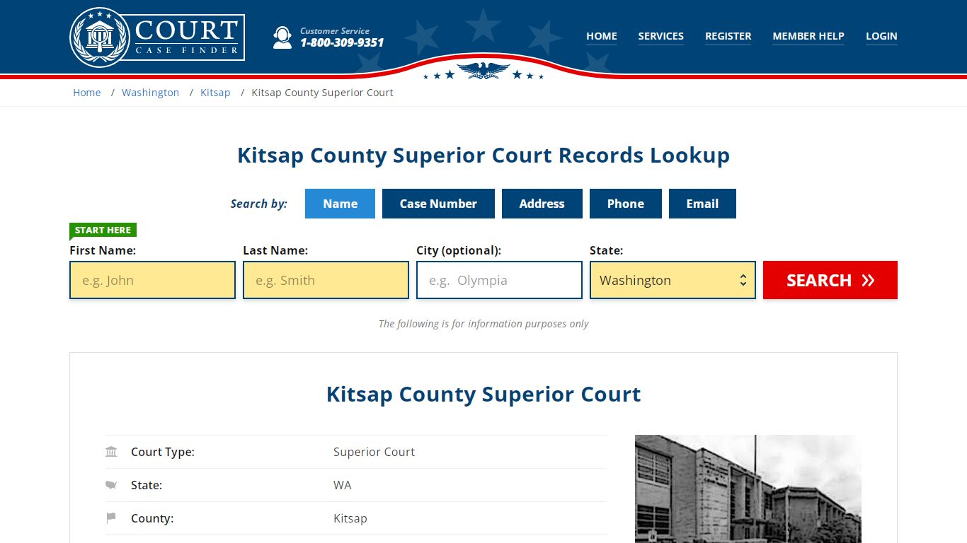 Kitsap County Superior Court Records Lookup - CourtCaseFinder.com